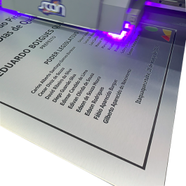 ACM IMPRESSÃO UV + RECORTE  3mm 4x0   