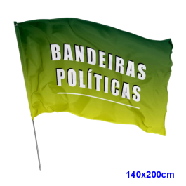 Bandeira Campanha  Tubo Madeira 23mm - 140x200cm