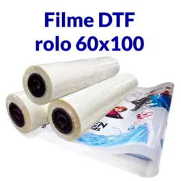 Filme de DTF Têxtil 60cm Largura 0,60x100mt    